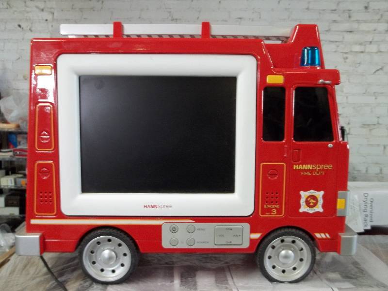 lot 2152 image: Hannspree 9.6 Diagonal Firetruck LCD TV