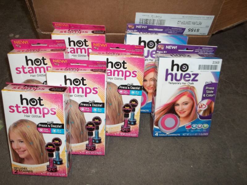 lot 2163 image: hot huez chalkstamp glitter for girls