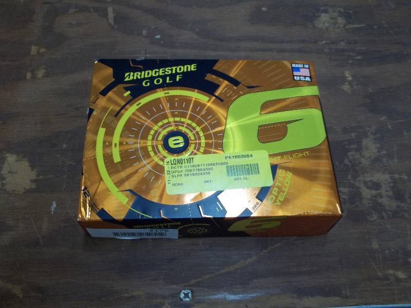 lot 2176 image: Bridgestone 2015 e6 Yellow Golf Balls