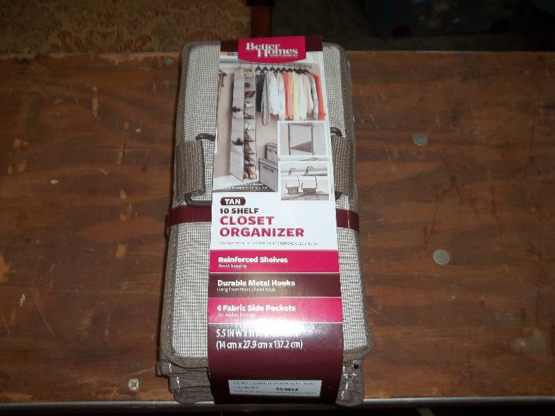 lot 2180 image: Better Homes and Gardens 10-Shelf Hanging Shoe Organizer