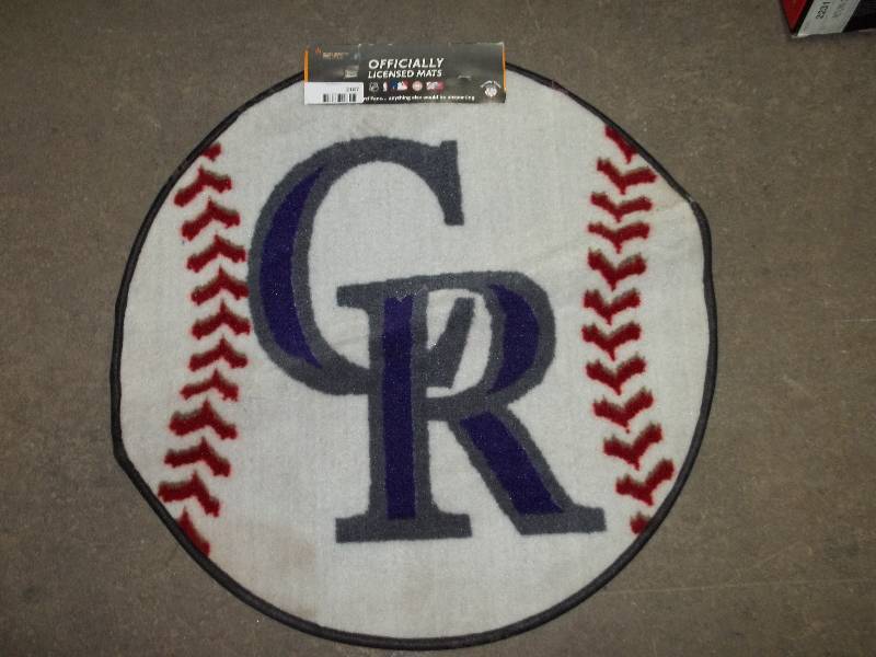 lot 2187 image: colorado rockies floor mat