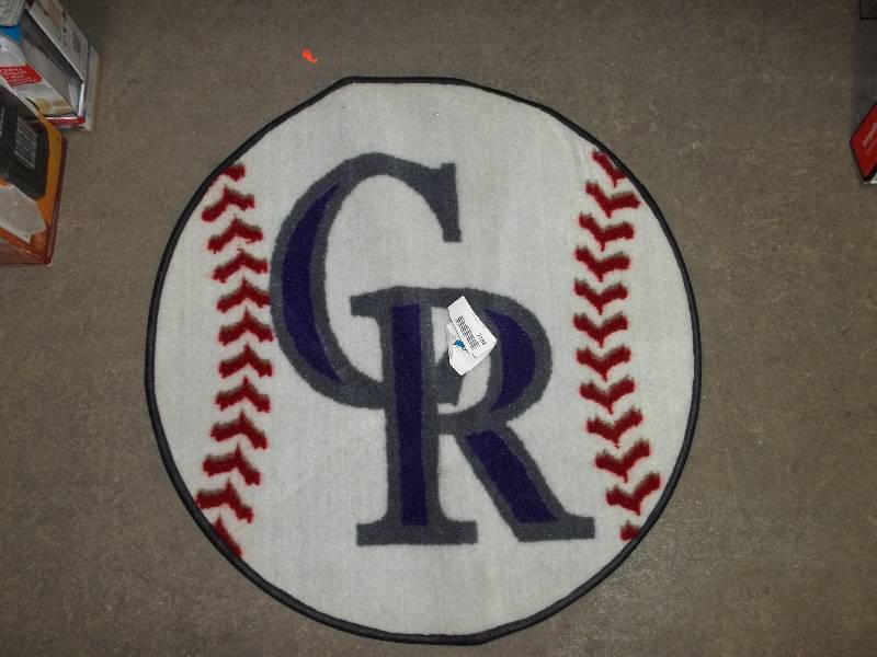 lot 2188 image: colorado rockies floor mat