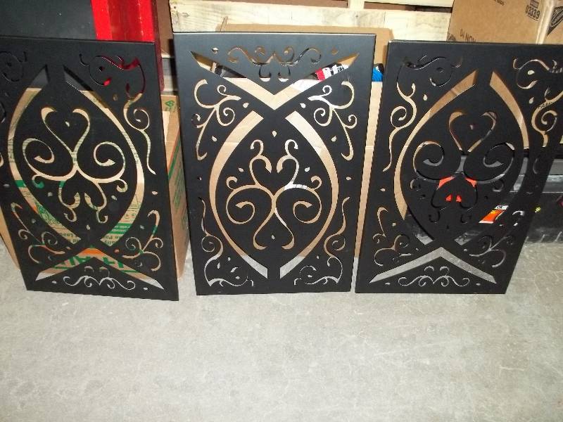 lot 2190 image: Ichthys - Metal Wall Art