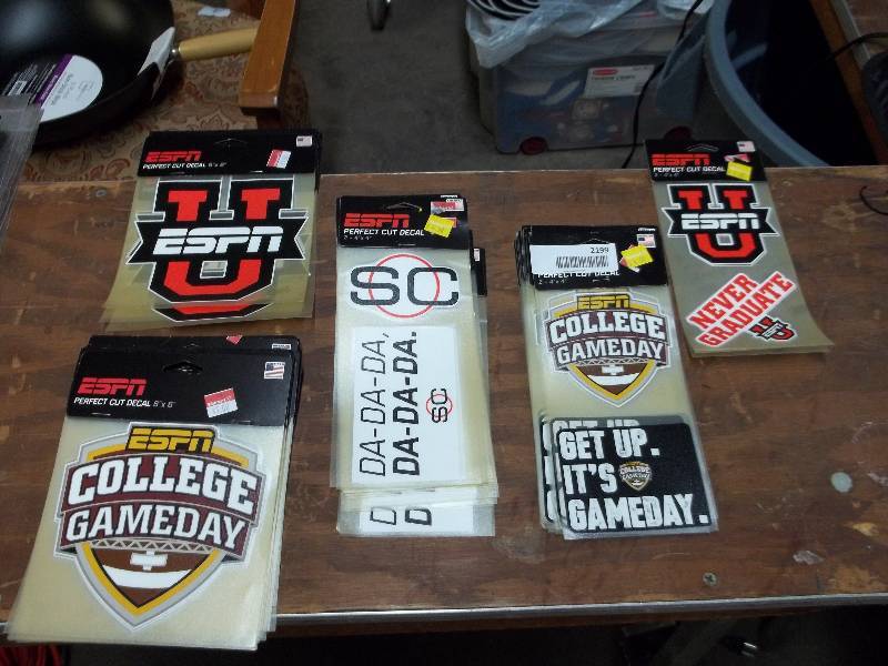 lot 2199 image: sports center gameday decals lot