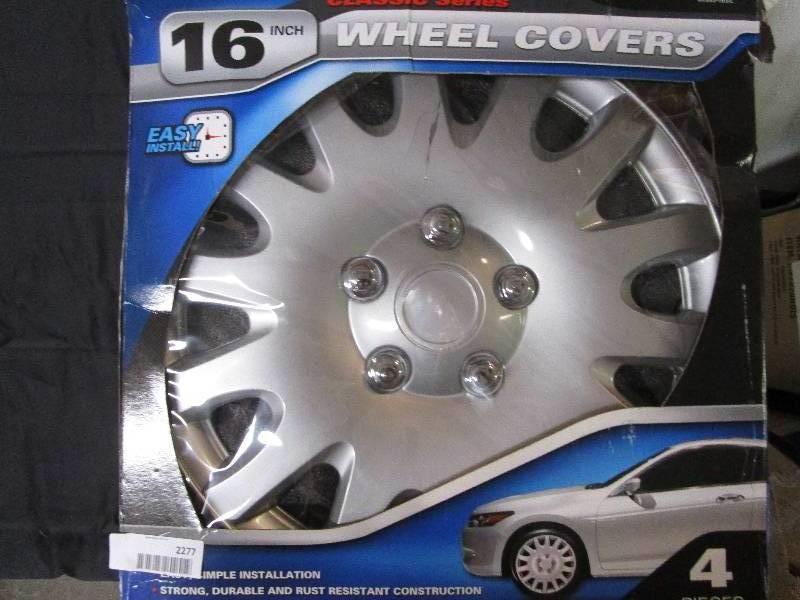 lot 2277 image: 16 hub caps lot