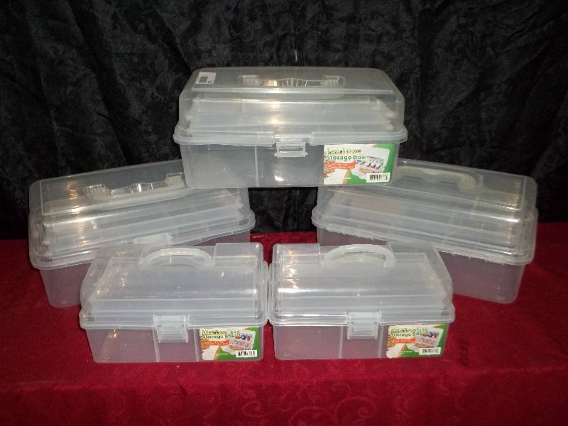 lot 2315 image: two tray storage boxes
