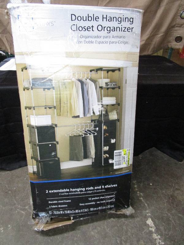 lot 2330 image: double hanging organizer