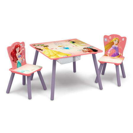 lot 26055 image: Disney Princess Table and Chair Set with Storage by Delta Children