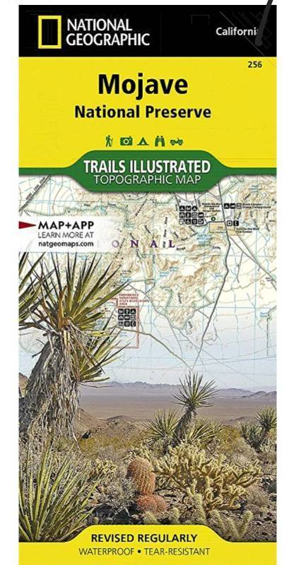 lot 42008 image: Mojave National Preserve Map (National Geographic Trails Illustrated Map, 256