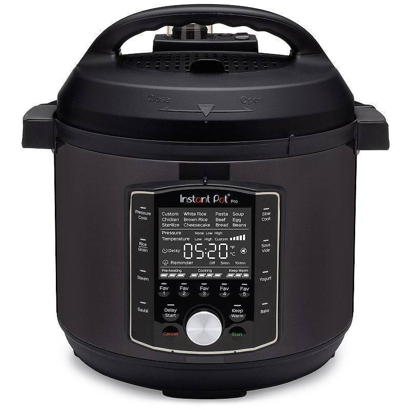 lot 30936 image: Instant Pot - 8Qt Pro Electric Pressure Cooker - Black