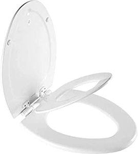 lot 10054 image: MAYFAIR 1888SLOW 000 NextStep2 Toilet Seat with Built-In Potty Training Seat, Slow-Close, Removable that will Never Loosen, ELONGATED, White (B07ZQSHT16)