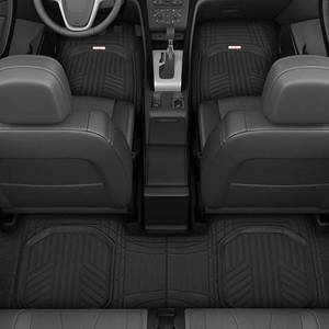 lot 10070 image: Heavy Duty Floor Mats Compatible with Mazda Unkcera 2019-2022, All Weather 3D Floor Mats Custom Fit TPE Car Mats Waterproof TPE Set Liners, Black