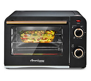 lot 10080 image: Americana - 4-slice Retro Toaster Oven Black - black