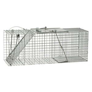 lot 20672 image: Havahart Easy Set Large Metal 1-Door Wild Animal Trap