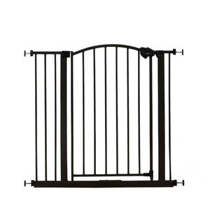 lot 20676 image: Regalo Extra Wide Easy Step� Arched Dcor Walk Thru Baby Safety Gate Bronze Ages 6 to 24 Months