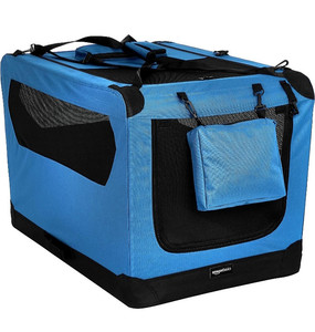 lot 20688 image: Premium Folding Portable Soft Pet Crate - 36�, BLUE