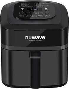 lot 20689 image: NUWAVE Brio 7-in-1 Air Fryer Oven, 7.25-Quart with One-Touch Digital Controls, Non-Stick Air Circulation Riser & Reversible Rack Included