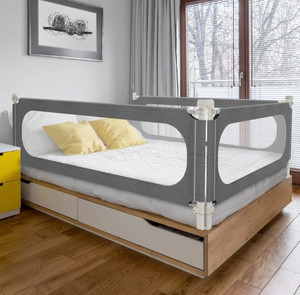 lot 30971 image: MagicFox Bed Rails for Toddlers, Extra Tall 32 Levels of Height Adjustment Specially Designed for Twin, Full, Queen, King Size - 2023Upgrade Model Safety Bed Guard Rails for Kids
