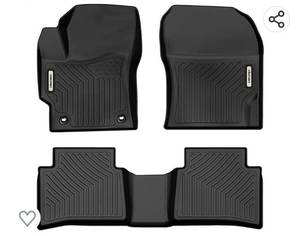 lot 40479 image: OEDRO Floor Mats Compatible with 2020-2023 Toyota Corolla Sedan, All Weather Guard Front & Rear 2 Row Liner Set, Black TPE Custom Fit