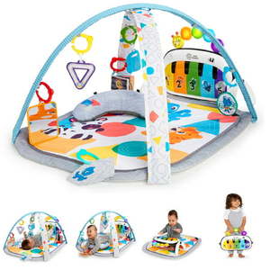 lot 40489 image: Baby Einstein 4-in-1 Kickin Tunes Music and Language Play Gym and Piano Tummy Time Activity Mat