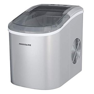 lot 20003 image: Frigidaire EFIC206-TG-SILVER Compact Ice Maker, 26 lb per Day, Silver