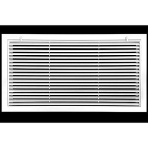 lot 20007 image: 30 X 14 Aluminum Return Filter Grille - Easy Airflow - Linear Bar Grilles Outer Dimensions 31.75w X 15.75h