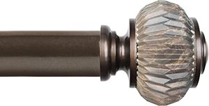 lot 40475 image: Standard Decorative Window Curtain Rod, 28-48, Antique Brown