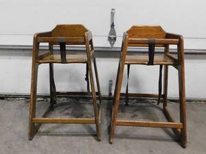 lot 10312 image: HIGH CHAIRS