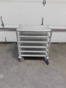 lot 10332 image: ALUMINUM LINE PAN CART
