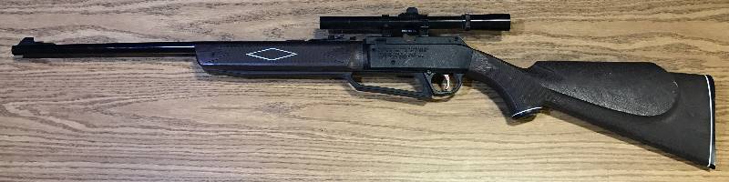 lot 3350 image: Daisy Powerline 880 Dual Ammo Air Rifle with Scope .177 caliber