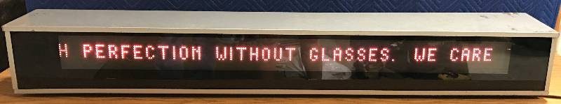 lot 3372 image: Old 70s LED Looking Rotary Advertising Sign - Was Stored in Original Box