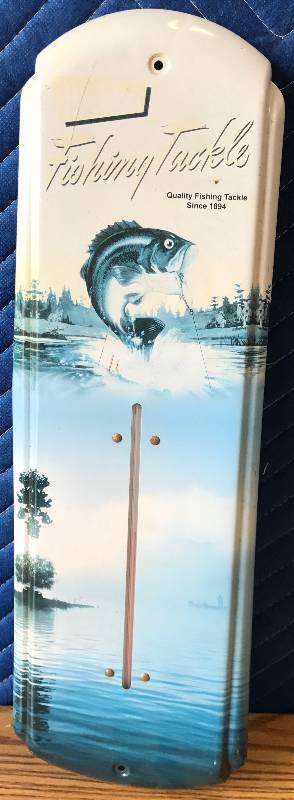 lot 3406 image: Meta Fishing Themed Thermometer