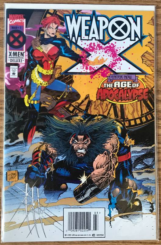 lot 3299 image: 1995 WEAPON X #1 Marvel Comic Book (Very Collectible)