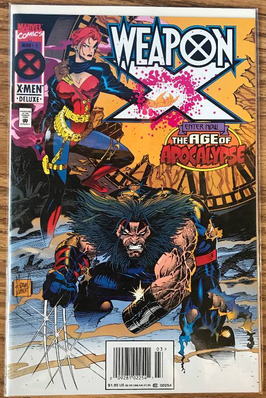 lot 3300 image: 1995 WEAPON X #1 Marvel Comic Book (Very Collectible)