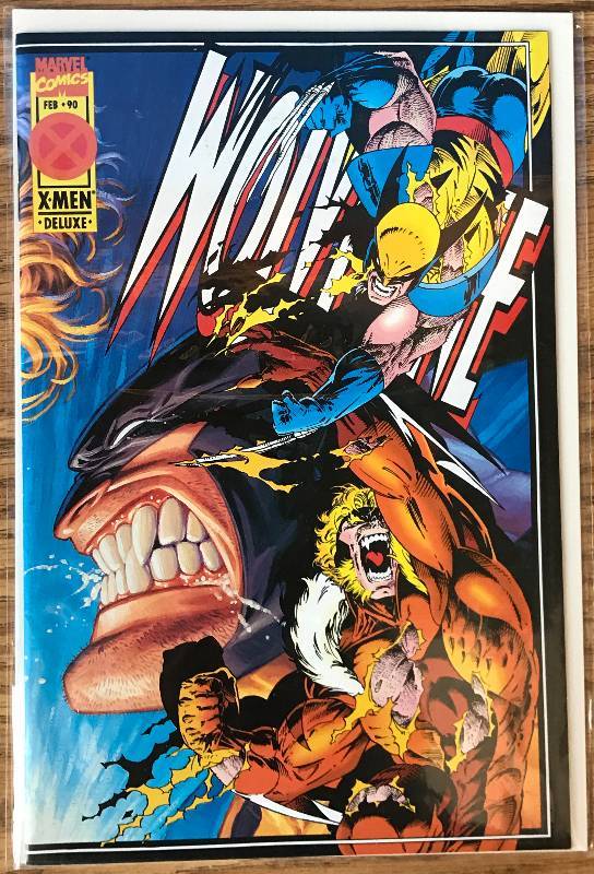 lot 3301 image: 1995 WOLVERINE #90 DELUXE EDITION Marvel Comic Book (Very Collectible)