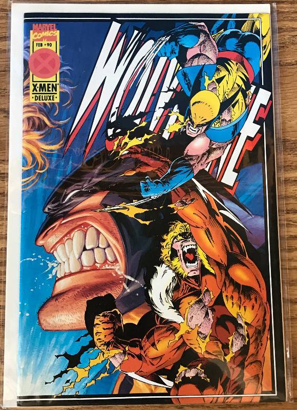 lot 3302 image: 1995 WOLVERINE #90 DELUXE EDITION Marvel Comic Book (Very Collectible)