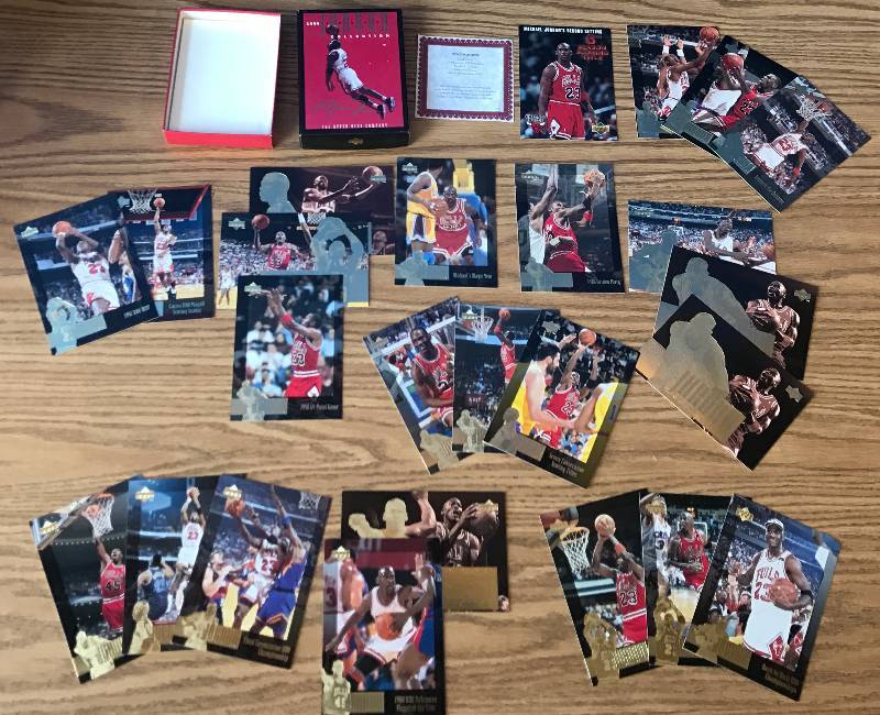 lot 3308 image: 1996 Michael Jordan Collection - Huge UPPER DECK MJ Basketball Card Collection