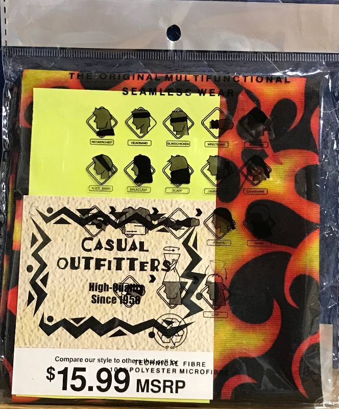 lot 3444 image: NEW Casual Outfitters Multi-functional Seamless Wear BANDANA