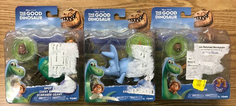 lot 3023 image: Disney Pixar Characters - The Good Dinosaur - (Lot of 3)