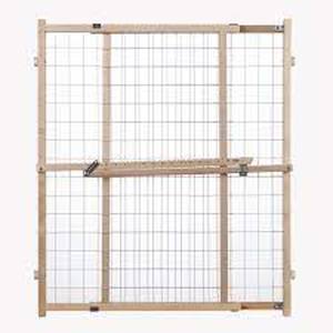 lot 75191 image: Wide Wire Mesh Pet Gate-ColorWhite