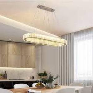 lot 75218 image: Modern Kitchen Chandelier Crystal - Oval