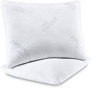 lot 75223 image: Zen Bamboo King Size Gel Pillow - Set of 2