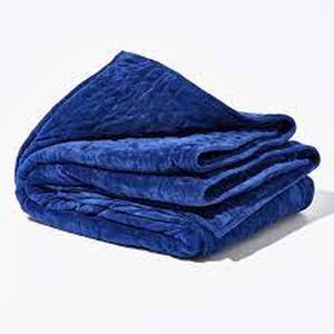 lot 75258 image: kingqueen blue weighted blanket