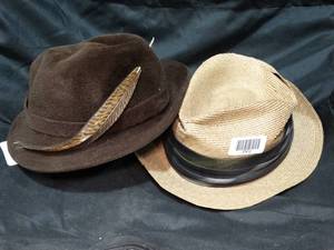 lot 27412 image: 2 Quality Hats  Launcelot & Knox