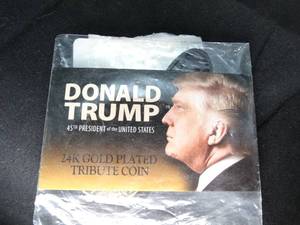 lot 27454 image: Plated Trump Coin