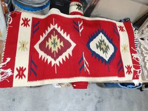 lot 27467 image: Native American handmade Rug  Great Condition