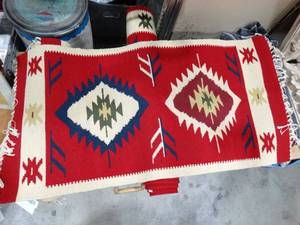 lot 27468 image: Native American handmade Rug  Great Condition