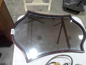 lot 27478 image: Unique Shaped Wall Mirror