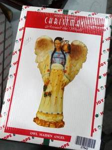 lot 27542 image: Christmas owl maiden angel