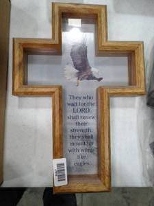 lot 27576 image: Mirrored Cross Wall Decor
